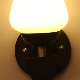 SOMIL White Glass Cylinder Wall Lamps image 2