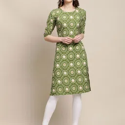 7Threads Women Pack Of 6 Ethnic Motifs Printed Daily Straight Kurtas image 3