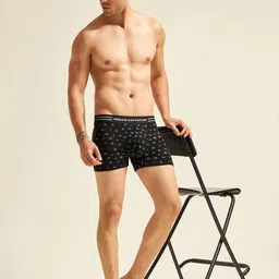 URBAN ADVENTURE Men Printed Moisture Wicking Trunk 1UAM-015-P(BLACK) image 4