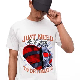 TeeSlix Unisex White Tshirts image 3