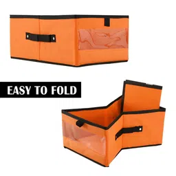 Aura Orange & Black 5 Pieces Foldable Multi-Utility Organisers image 4