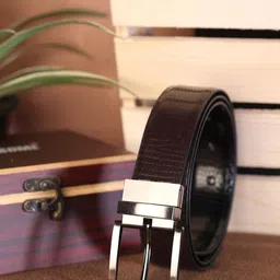 SAZARA Men Textured Leather Reversible Belt image 1