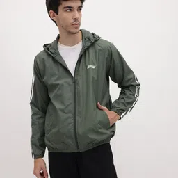 The Roadster Life Co. Striped Typography Print Detail Hooded Bomber Jacket image 2