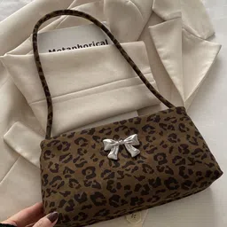 corsica DressBerry Printed Structured Shoulder Bag with Bow Detail-picture-29