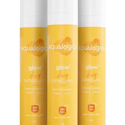 Aqualogica Set Of 3 Glow+Dewy Sunscreen SPF50 PA++++ - 50g Each image 2