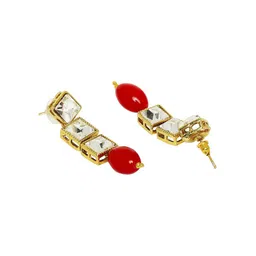 Anouk kundan Studded & Beaded Jewellery Set image 5