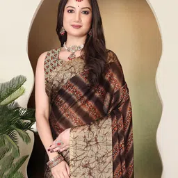 MAGNEITTA Pure Chiffon Saree image 3