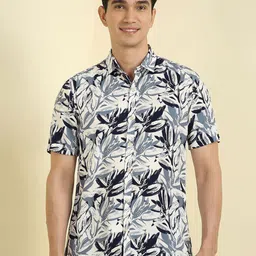 Allen Solly Floral Printed Spread Collar Casual Shirt-picture-26