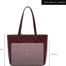 miraggio Maroon Women Tote Cali Shoulder Tote Bag image 2