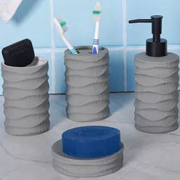 AARVI DECOR STUDIO Set of 4 Bathroom Accessories Set-picture-0