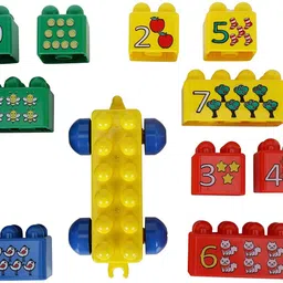 peacock toys & games Peacock Bebe Learnng Numbers 2 - Premium Interlocking Blocks image 4