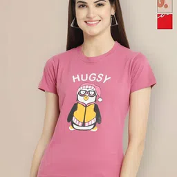 Metronaut Women Pack of 3 Typography Printed Round Neck Cotton T-shirts-picture-23