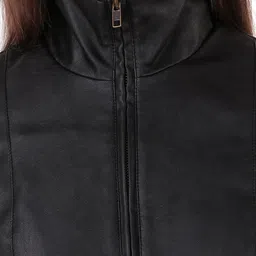 Leather Retail Women Biker Jacket image 2