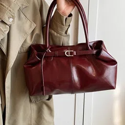 KPOP Women Solid Structured Shoulder Bag-image-86