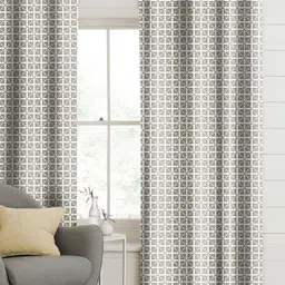 CASABLEU Yellow Set of 2 Geometric Room Darkening Long Door Curtain-picture-21