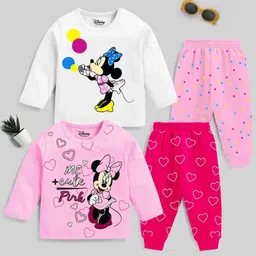 YK Disney Girls Printed T-shirt with Pyjamas-picture-22