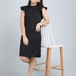 STARWORD Girl Flutter Sleeve Sheath Dress image 5