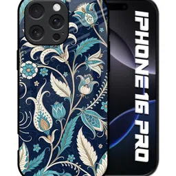 QRIOH Floral Printed iPhone 16 Pro Back Case Mobile Accessories-picture-23