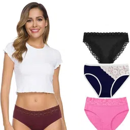 Nicsy Set of 3 Mid-Rise Hipster Briefs-picture-24