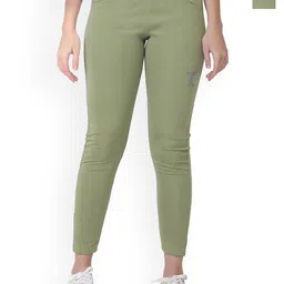 TYKUN Women Solid Pack Of 2 High Rise Running Tights-image-1