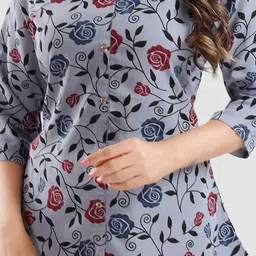 Saree Swarg Mandarin Collar Printed Tunic image 2