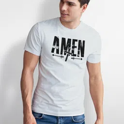 Seekbuylove Men Typography Printed Bio Finish T-shirt image 3