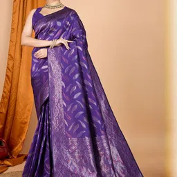 NIWAA Woven Design Zari Banarasi Saree image 2