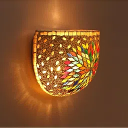 1ST TIME Uplighter Beige Textured Spherical Shaped Wall Lamps image 4