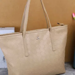 Mochi PU Shopper Tote Bag with Quilted-picture-39