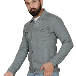 WHITE APPLE JNS Men Denim Jacket image 5