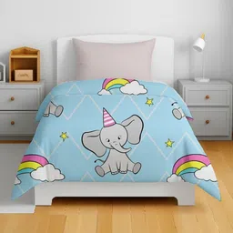 HOME PLUS STUDIOS Blue Cartoon Characters Microfiber AC Room Comforter image 5