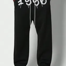 FLYNOFF Men Typography Printed Relaxed Mid-Rise Loose Fit Korean Pants-picture-39