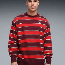 Puma Premium Essentials Men Striped Relaxed Round Neck Crew Regular Sweatshirt-picture-19