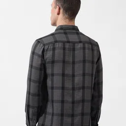 The Indian Garage Co Regular Fit Checked Casual Shirt image 3