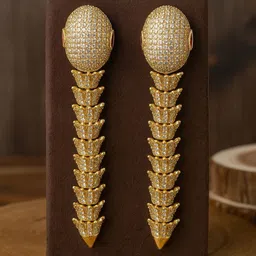 TJC Gold-Plated Stone-Studded Jewellery Set image 2