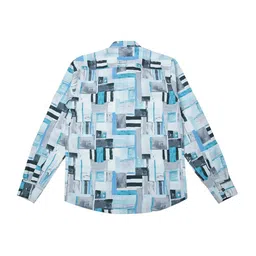 CAVIO Boys Pack Of 2 Comfort Spread Collar Abstract Printed Cotton Casual Shirts image 4