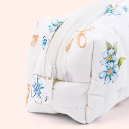 Fancy Fluff White & Blue Printed Cotton Organizer image 4