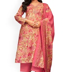 DRAVINAM Trends Embroidered Unstitched Dress Material-picture-18