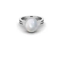 RRVGEM 11.50 Ratti Silver Plated South Sea Pearl Stone Ring-picture-39
