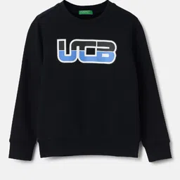 United Colors of Benetton Boys Typography Printed Round Neck Sweatshirt-picture-28