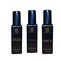 Glamlux Set Of 3 Cityscape, One K & Oud Long Lasting Eau De Parfum - 20 ml Each-picture-22