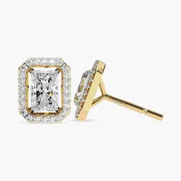 VALANOVA 14KT Gold Diamond Studded Earrings-1.94 gm image 5