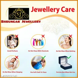 SAJSHRUNGAR JEWELLERY Gold-Plated Stones-Studded & Beaded Jewellery Set image 2