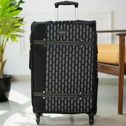 ZOUK Hyderabad Ikat Saira Trolley Bag-picture-24