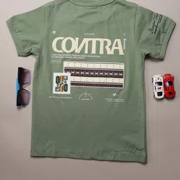 V-Mart Boys Printed Cotton Lycra Round Neck T-Shirt-image-47