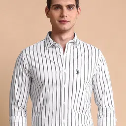 U.S. Polo Assn. Men Classic Striped Casual Shirt-picture-0