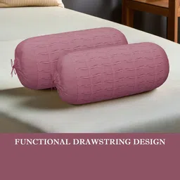 RUBOXA Pink Set of 7 Striped Square Cushion Covers image 5