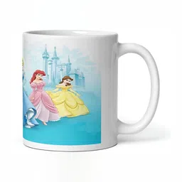 Mr UVD White Cartoon Characters Printed Ceramic Glossy Mug 350 ml image 4