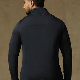 ATHLISIS Men Mandarin Collar Dri-FIT Pockets Slim Fit T-shirt image 4