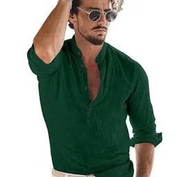 Navkanj Mandarin Collar Roll-Up Sleeves Straight Short Kurta-picture-20